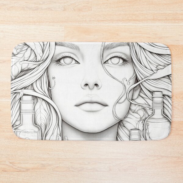 Item preview, Whimsical Apothecary Woman Botanical Wellness designed and sold by Shoot-The-Moon.