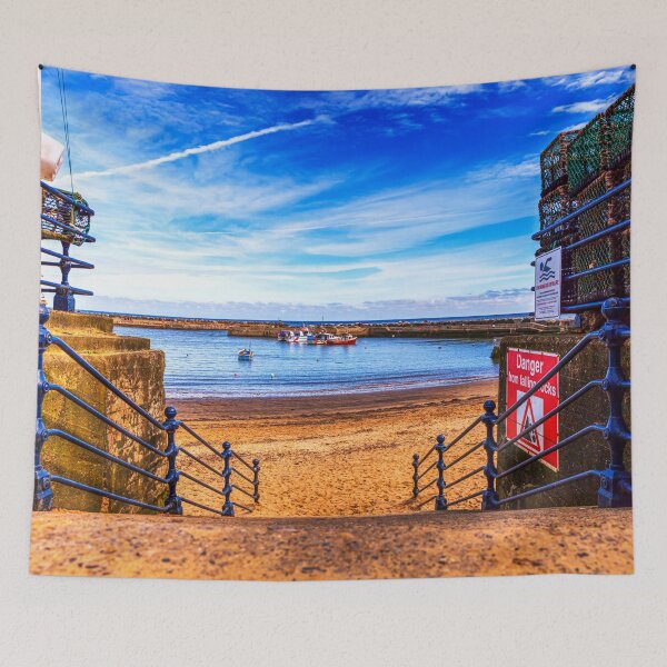 Item preview, Staithes Harbour Steps, North Yorkshire Coastal View designed and sold by Paul Thompson Photography.