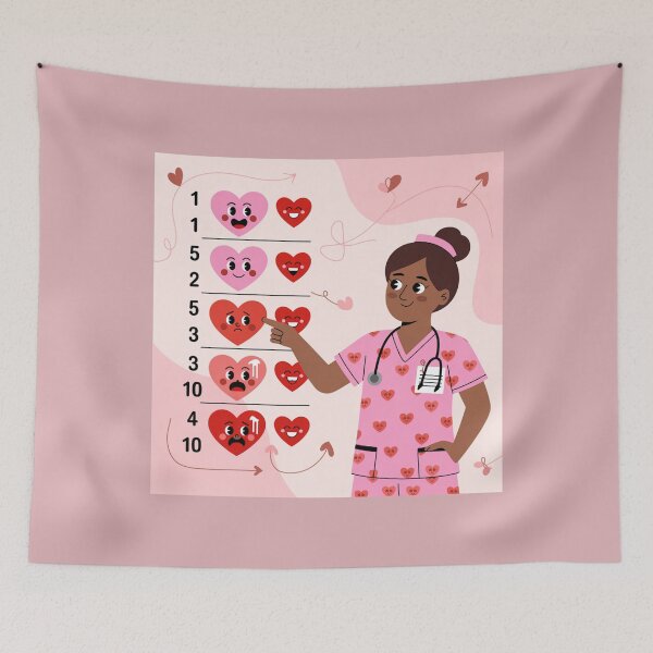 Item preview, Valentine Nurse Pain Scale designed and sold by karolinao746.
