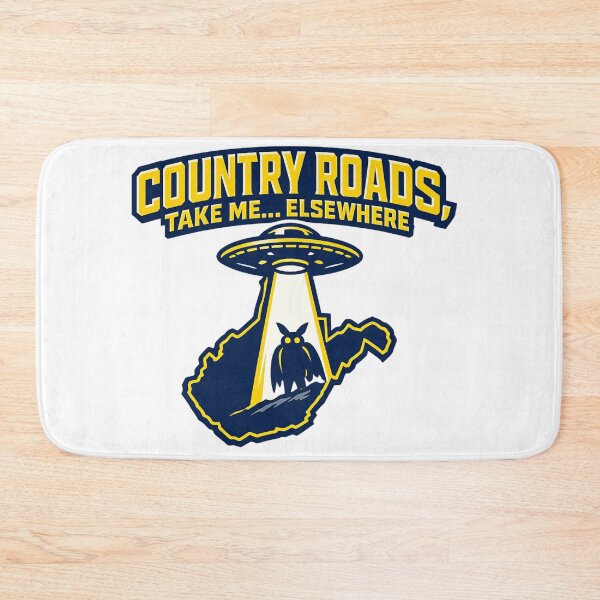 Item preview, Country Roads Take Me Elsewhere – WV UFO Cryptid Collegiate Style Design designed and sold by Sonic Nova Studios.