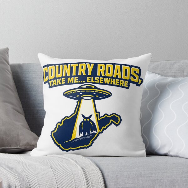 Item preview, Country Roads Take Me Elsewhere – WV UFO Cryptid Collegiate Style Design designed and sold by Sonic Nova Studios.