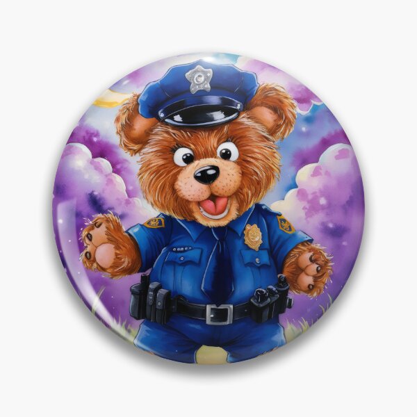 Item preview, Bear policeman. designed and sold by MyHappyArtShop.