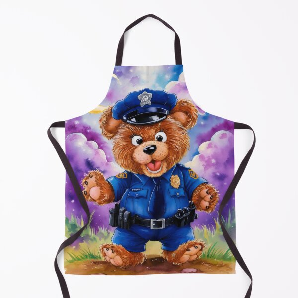 Item preview, Bear policeman. designed and sold by MyHappyArtShop.
