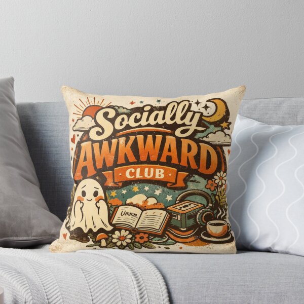 Item preview, Socially Awkward Club Retro Aesthetic Design | Introvert Vintage Cute Graphic designed and sold by Sanika arts .
