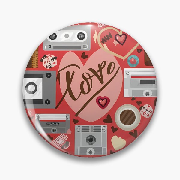 Item preview, Retro Mixtape Love Heart Saint Valentine's Day - Cute Nostalgic Cassette Collage Art Print designed and sold by DesignArtist.ia.