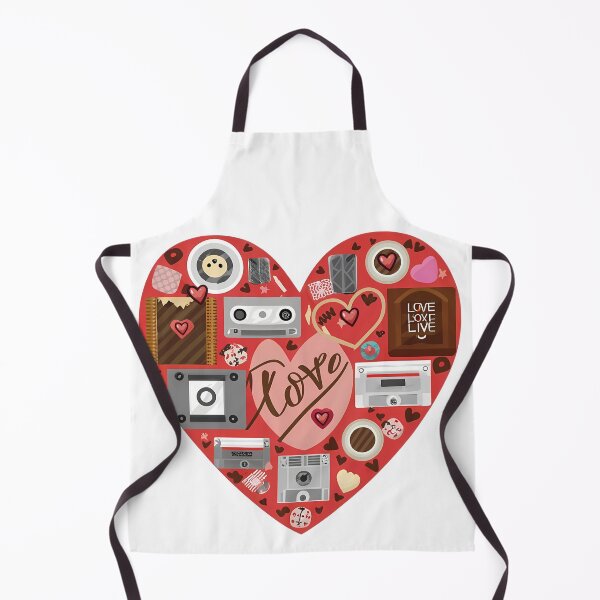 Item preview, Retro Mixtape Love Heart Saint Valentine's Day - Cute Nostalgic Cassette Collage Art Print designed and sold by DesignArtist.ia.