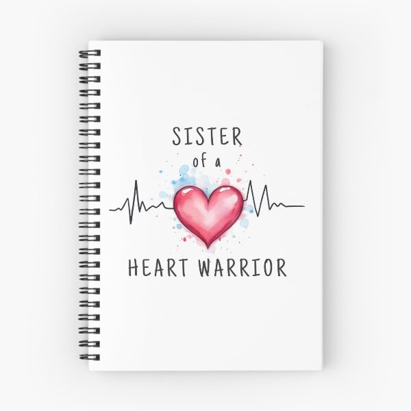 Item preview, Sister of a Heart Warrior Watercolor Heart Support Design designed and sold by LunaMagicStudio.