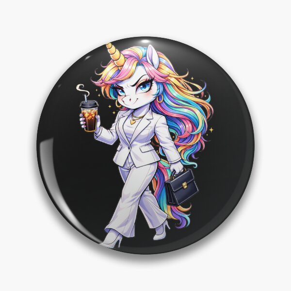 Item preview, Summer CEO Unicorn – Confident Boss Babe Rainbow Unicorn Aesthetic Design designed and sold by ColorSplash123.