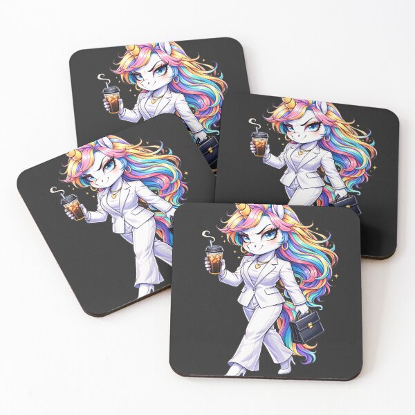 Item preview, Summer CEO Unicorn – Confident Boss Babe Rainbow Unicorn Aesthetic Design designed and sold by ColorSplash123.