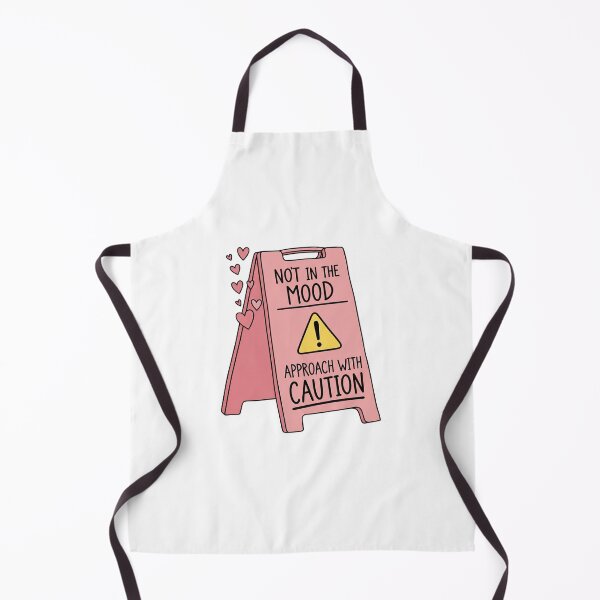 Item preview, Funny Sarcastic Pink Warning Sign - Not In The Mood Illustration designed and sold by StellasRealm.