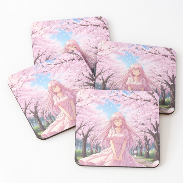 Item preview, Anime Girl Cherry Blossom Romance Tokyo Spring designed and sold by Chibifaceneko.