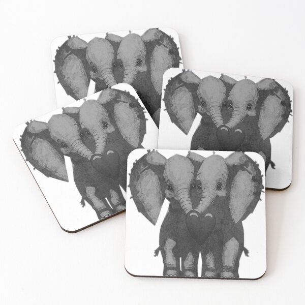 Item preview, Valentine's Day Elephants designed and sold by kinpirks.