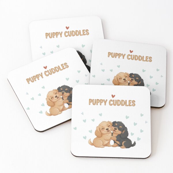 Item preview, Puppy Cuddles Cute Dogs Minimalist designed and sold by Studioyasmin.