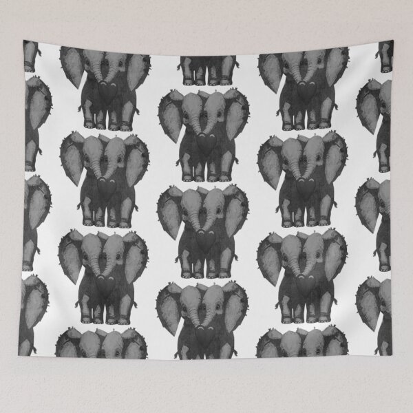 Item preview, Valentine's Day Elephants designed and sold by kinpirks.