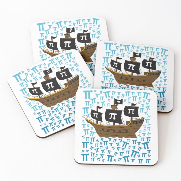 Item preview, Pi Day Pirate Ship Mathematician Math Funny designed and sold by doodlerob.