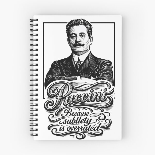 Item preview, Puccini – Boldness in Black and White designed and sold by ForeverPrintsOK.