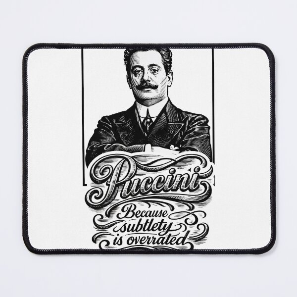 Item preview, Puccini – Boldness in Black and White designed and sold by ForeverPrintsOK.