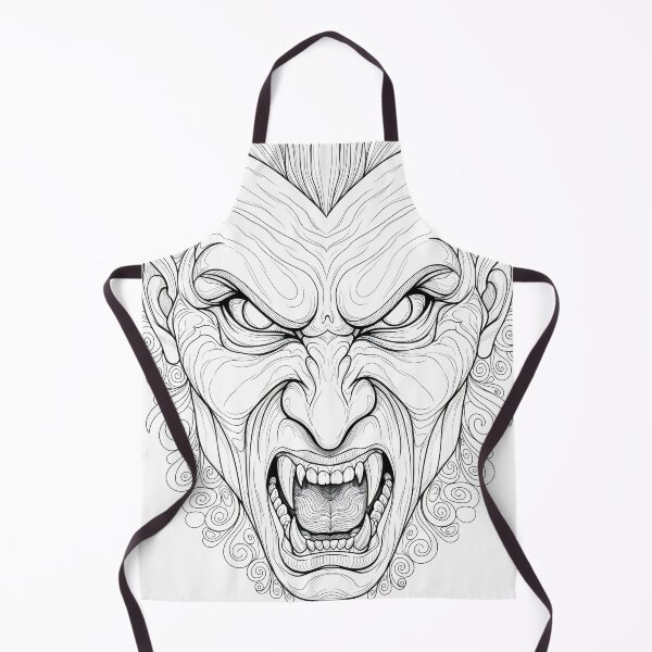 Item preview, Creepy Vampire Face Black And White Horror designed and sold by Shoot-The-Moon.