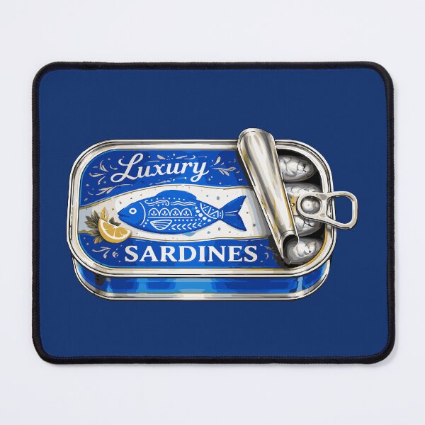Item preview, Luxury Sardines Tin Illustration designed and sold by EimSol.