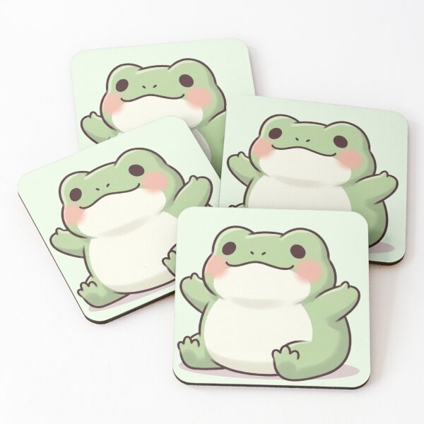 Item preview, Cute Kawaii Frog – Adorable Pastel Cartoon Illustration designed and sold by soletstudio.
