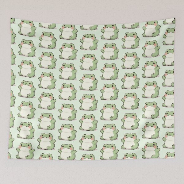 Item preview, Cute Kawaii Frog – Adorable Pastel Cartoon Illustration designed and sold by soletstudio.