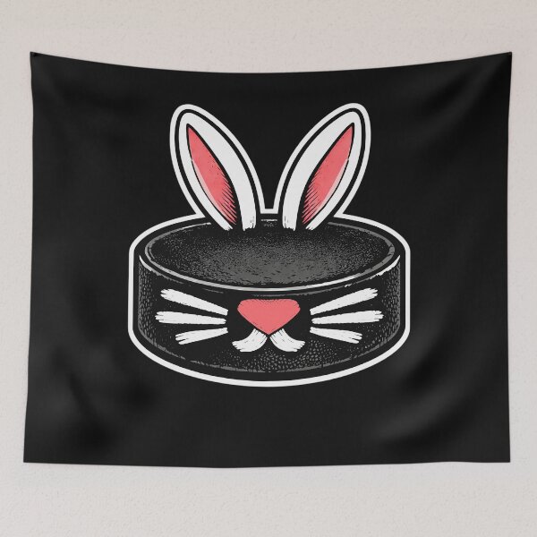Item preview, Bunny Hockey Puck Easter Ice Hockey Player designed and sold by clothesy7.