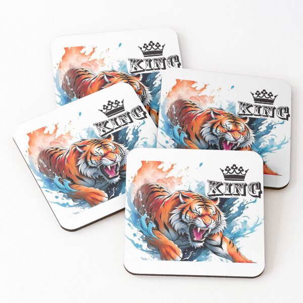 Item preview, King Tiger Roar Art – Powerful Royal Tiger Illustration designed and sold by Fashionhouse360.