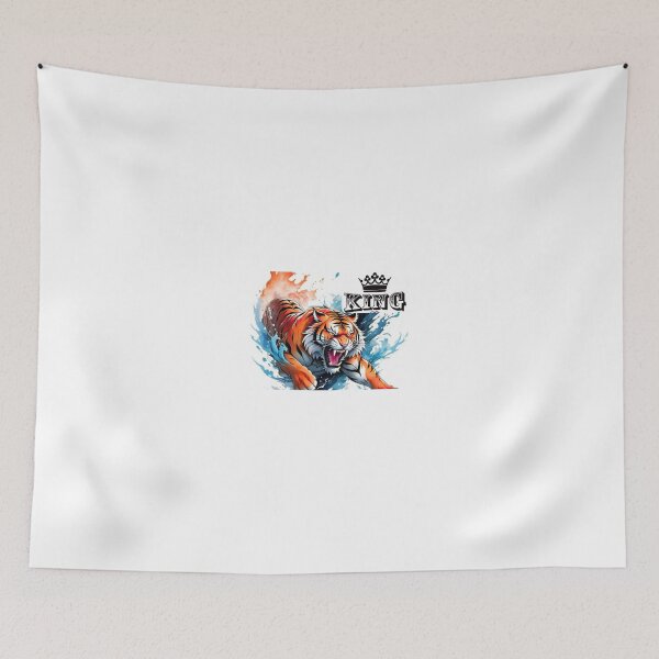 Item preview, King Tiger Roar Art – Powerful Royal Tiger Illustration designed and sold by Fashionhouse360.