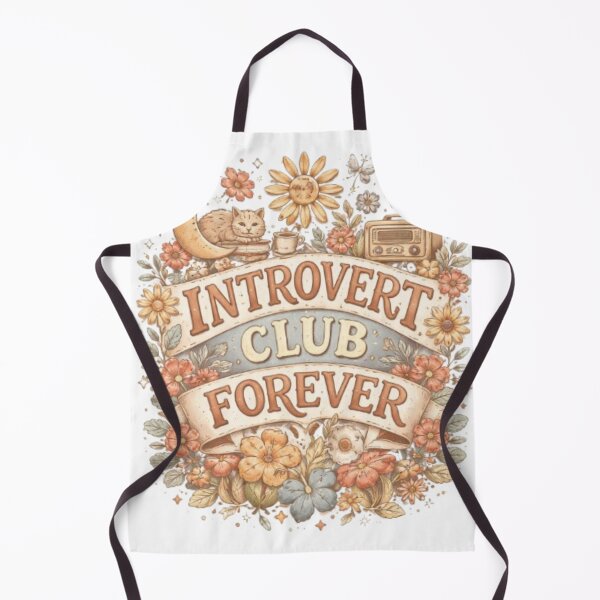 Item preview, Introvert Club Forever Aesthetic Vintage Floral Cozy Art Design designed and sold by Sanika arts .