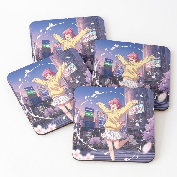 Item preview, Anime Girl Shibuya Crossing Tokyo Spring Joy designed and sold by Chibifaceneko.