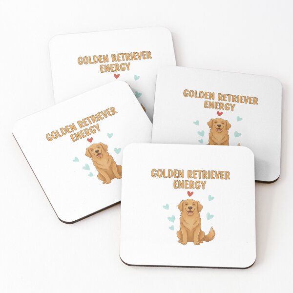 Item preview, Golden Retriever Energy Cute Happy Dog designed and sold by Studioyasmin.