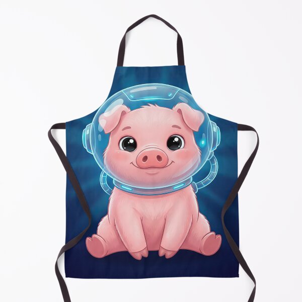 Item preview, Huggable Space Piglet in a Sci-Fi Helmet designed and sold by dkl4u.