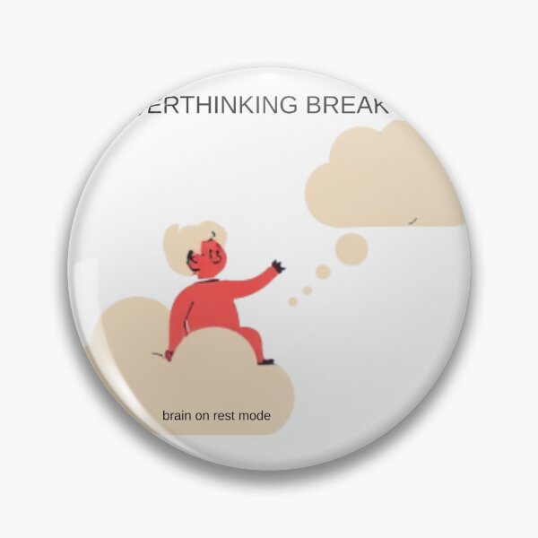 Item preview, Overthinking Break – Mental Peace Aesthetic T-Shirt designed and sold by CHILLORA.