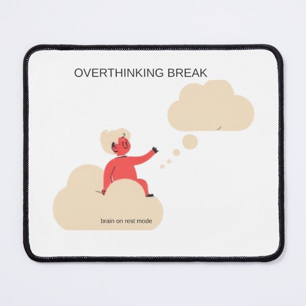 Item preview, Overthinking Break – Mental Peace Aesthetic T-Shirt designed and sold by CHILLORA.