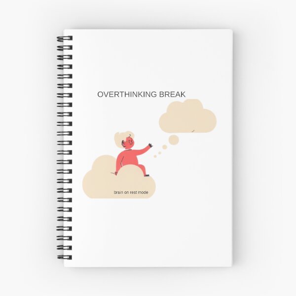 Item preview, Overthinking Break – Mental Peace Aesthetic T-Shirt designed and sold by CHILLORA.