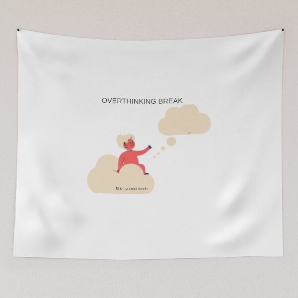Item preview, Overthinking Break – Mental Peace Aesthetic T-Shirt designed and sold by CHILLORA.