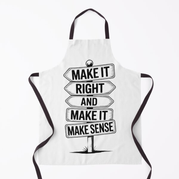 Item preview, Make It Right / Make It Make Sense Signpost Design designed and sold by HOODYBUDSTYLES.