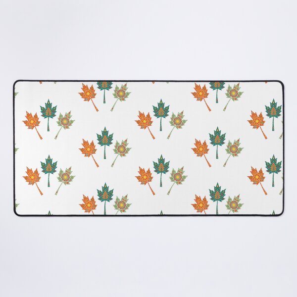Item preview, Folk Art Maple Leaf Trio – Scandinavian Folk Art by heidiannemorris © designed and sold by FOLK ART FUSION by heidiannemorris.