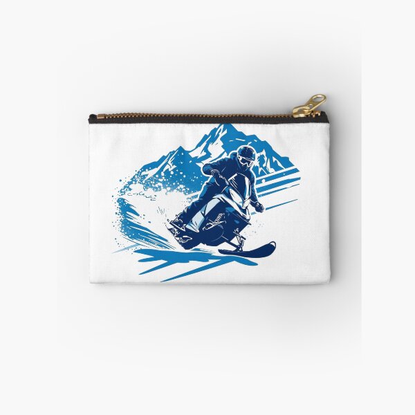 Item preview, Snowmobile Adventure - Riding Down Snowy Mountains. designed and sold by LunaPrintCo.