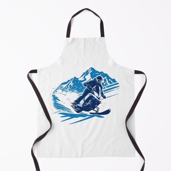 Item preview, Snowmobile Adventure - Riding Down Snowy Mountains. designed and sold by LunaPrintCo.