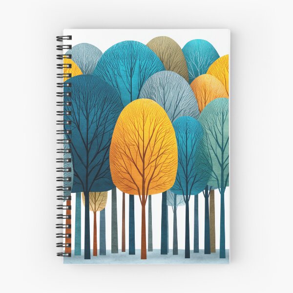 Item preview, Colorful Forest of Vibrant Trees designed and sold by lautir.