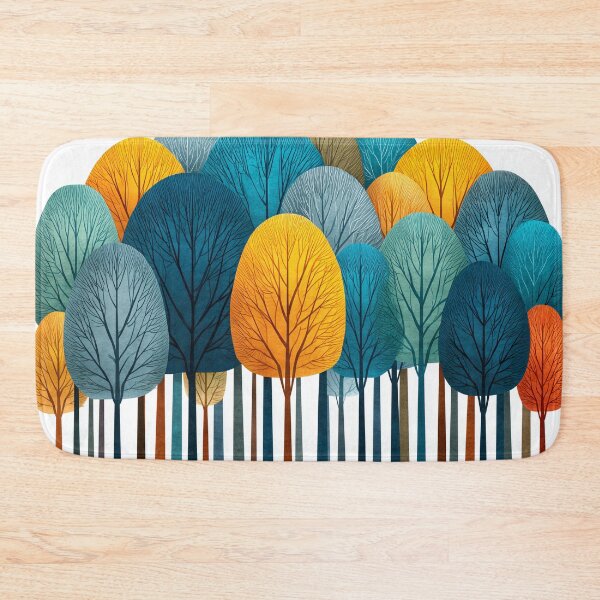 Item preview, Colorful Forest of Vibrant Trees designed and sold by lautir.