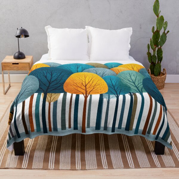 Item preview, Colorful Forest of Vibrant Trees designed and sold by lautir.