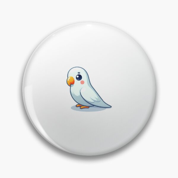 Item preview, Cute cartoon budgerigar with a cheerful expression and vibrant colors. designed and sold by cave-canvas.