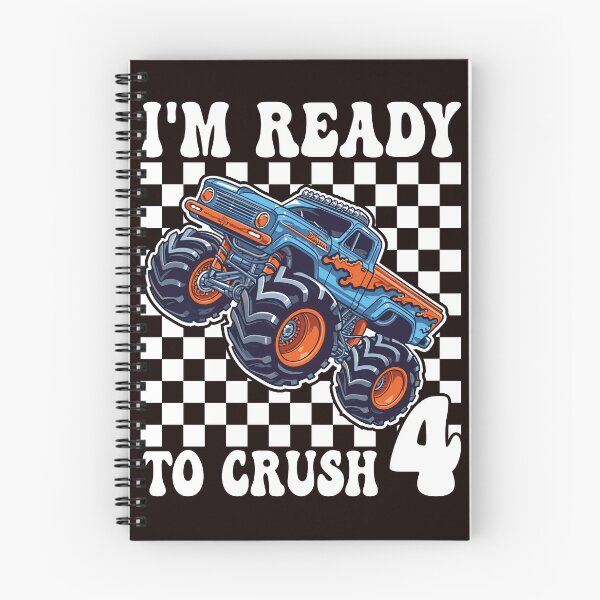 Item preview, 4th Birthday Monster Truck 4 Year Old Boys 4th Party designed and sold by Night Forest.