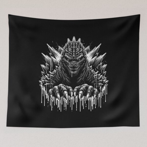 Item preview, A fierce, stylized illustration of a monstrous creature with sharp claws and spikes, exuding power. designed and sold by beast-net.