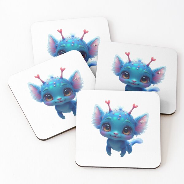 Item preview, Cute Blue Fantasy Creature – Whimsical Creature Art designed and sold by AIANDIMAGIC.