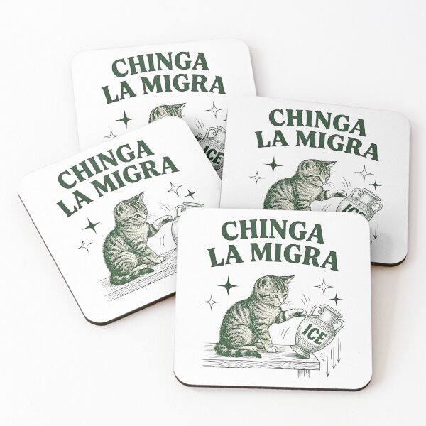 Item preview, Chinga La Migra cat designed and sold by sarahdoesdesign.