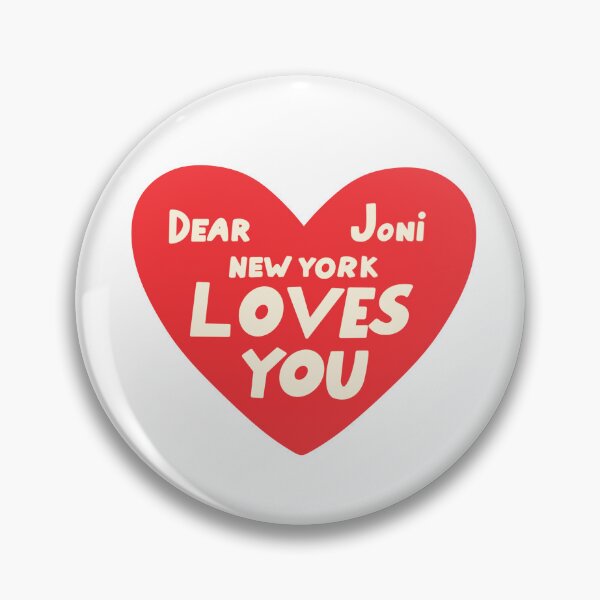 Item preview, Dear Joni, New York loves you - bright red designed and sold by annaseditss.