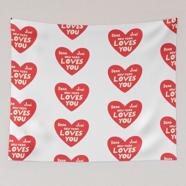 Item preview, Dear Joni, New York loves you - bright red designed and sold by annaseditss.